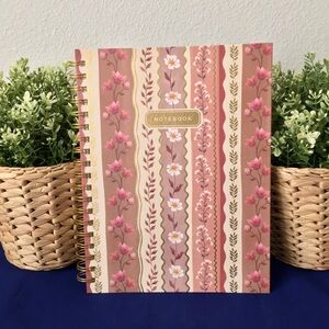 Clementine Spiral Notebook ~ Beautiful Vintage Florals and Vines